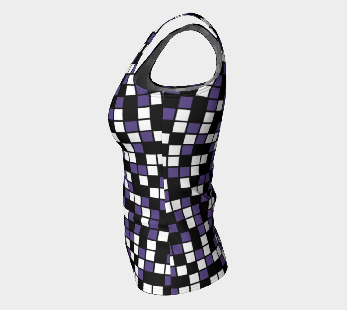 Aperçu de Ultra Violet Purple, Black, and White Random Mosaic Squares #7