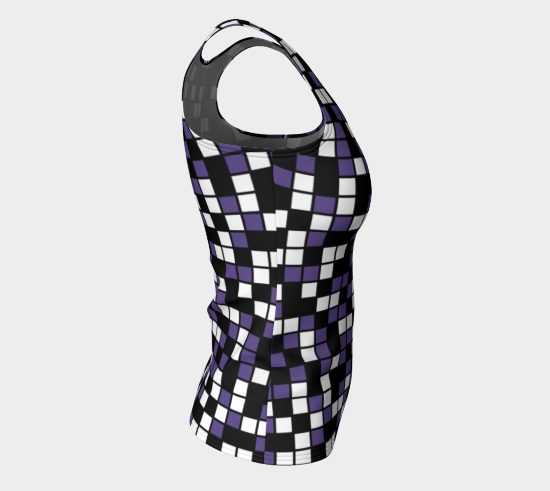 Aperçu de Ultra Violet Purple, Black, and White Random Mosaic Squares #8