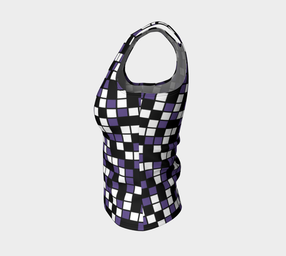 Aperçu de Ultra Violet Purple, Black, and White Random Mosaic Squares #3