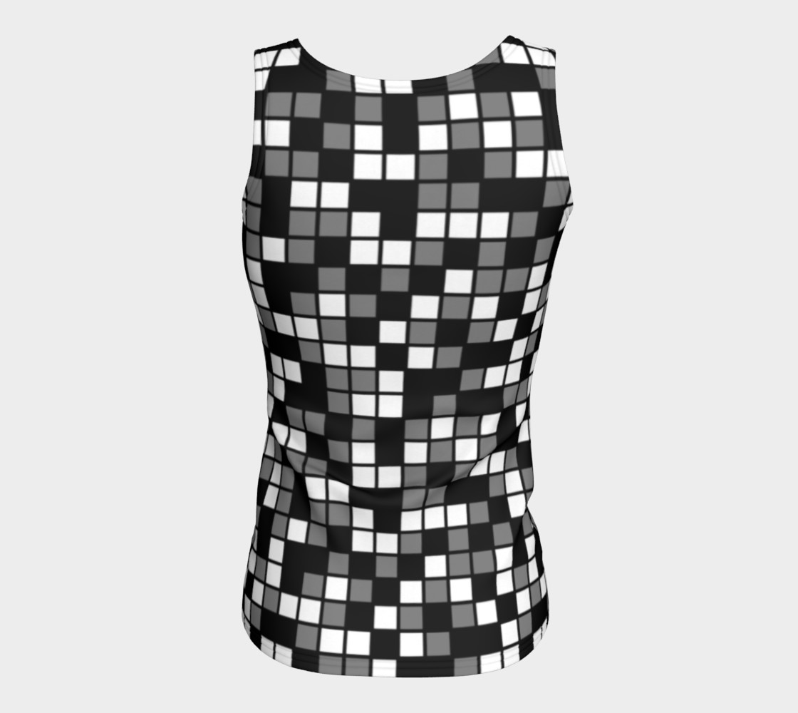 Aperçu de Grey, Black, and White Random Mosaic Squares #6