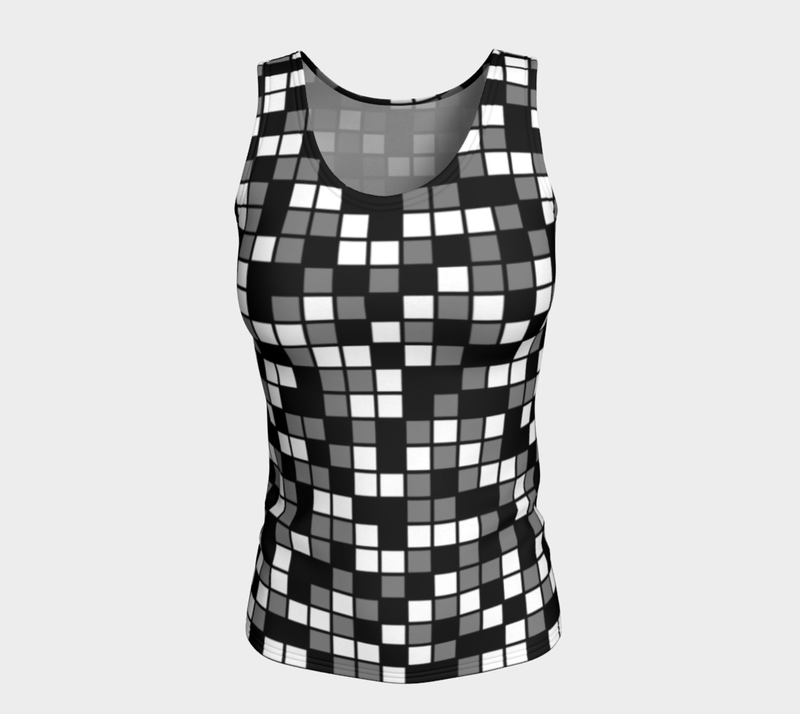 Aperçu de Grey, Black, and White Random Mosaic Squares #5