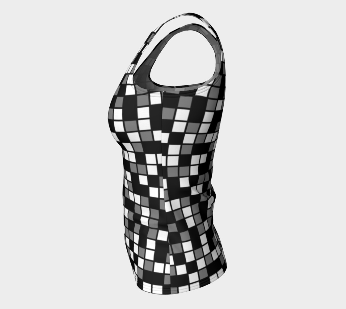 Aperçu de Grey, Black, and White Random Mosaic Squares #7