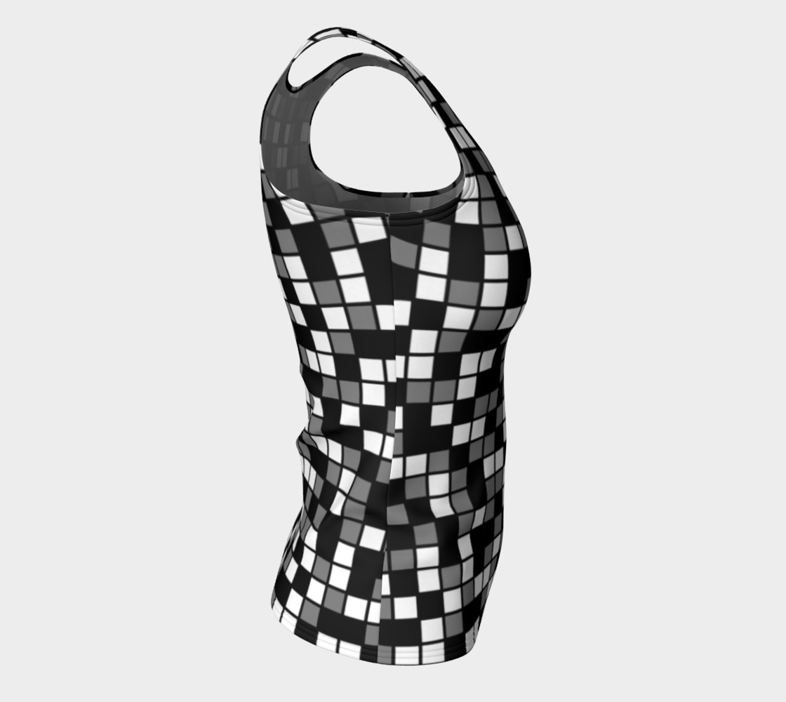 Aperçu de Grey, Black, and White Random Mosaic Squares #8