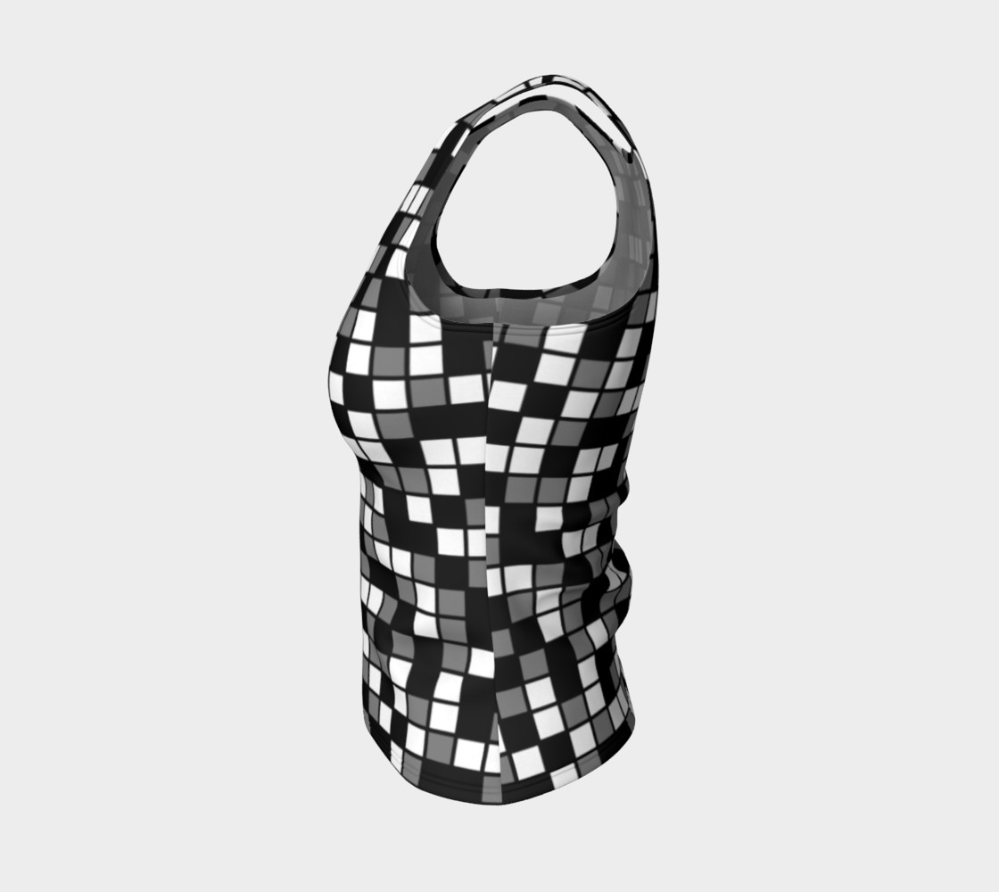 Aperçu de Grey, Black, and White Random Mosaic Squares #3