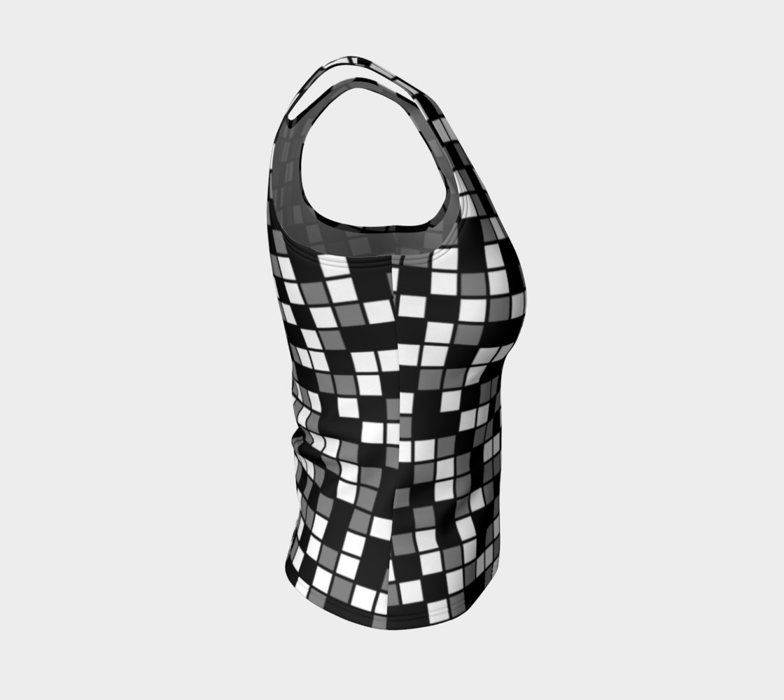 Aperçu de Grey, Black, and White Random Mosaic Squares #4