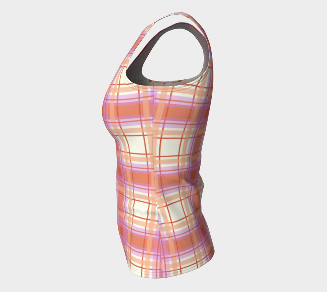 Plaid in Peach, Yellow and Pink preview #7