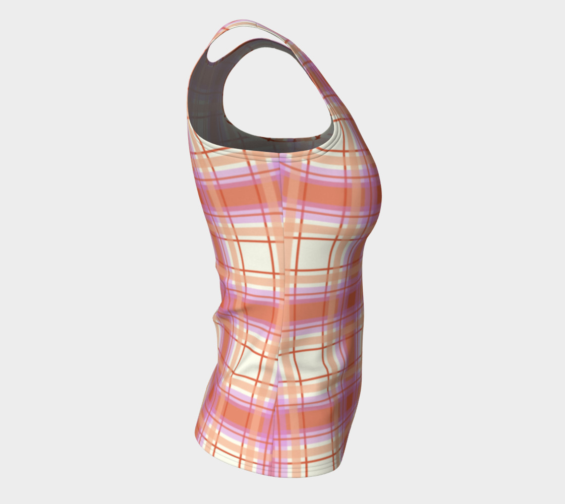 Plaid in Peach, Yellow and Pink preview #8