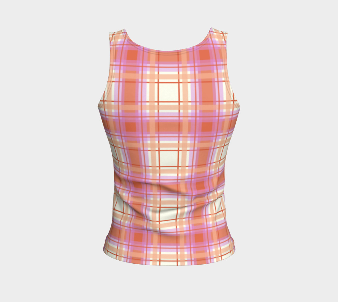 Plaid in Peach, Yellow and Pink preview #2