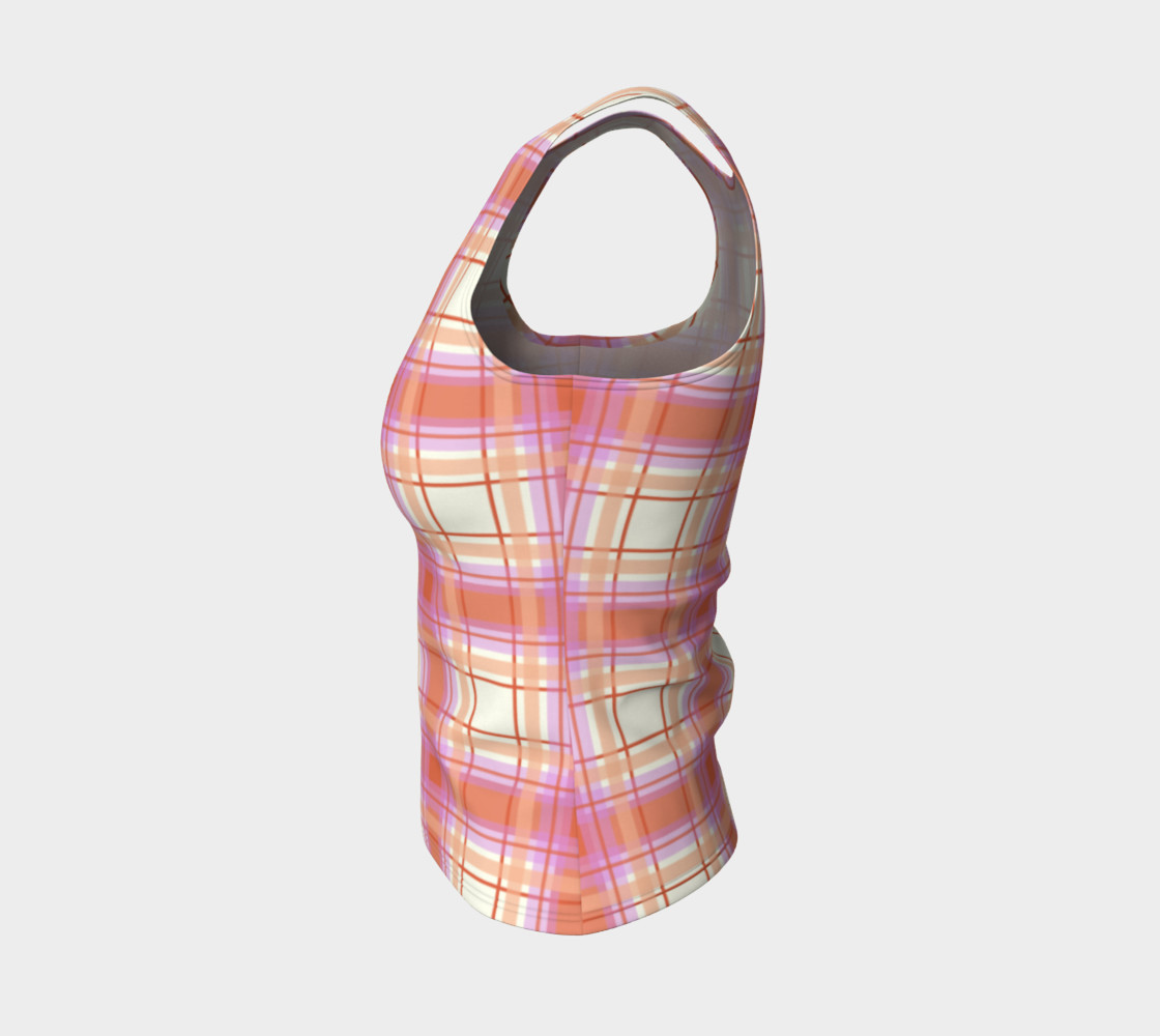 Plaid in Peach, Yellow and Pink preview #3