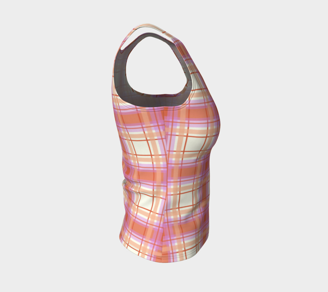 Plaid in Peach, Yellow and Pink preview #4
