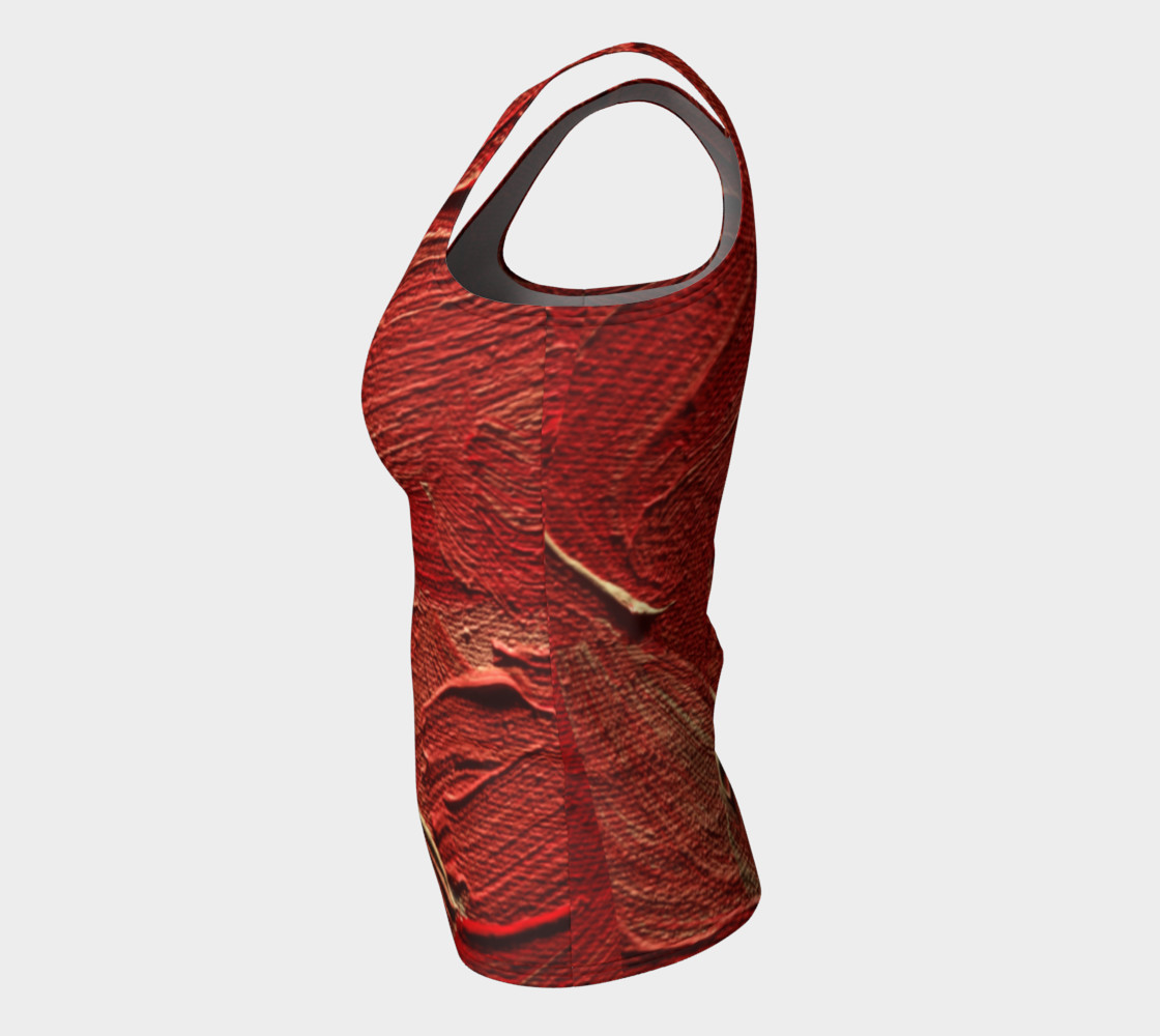 Aperçu de Red Fitted Tank Top #7