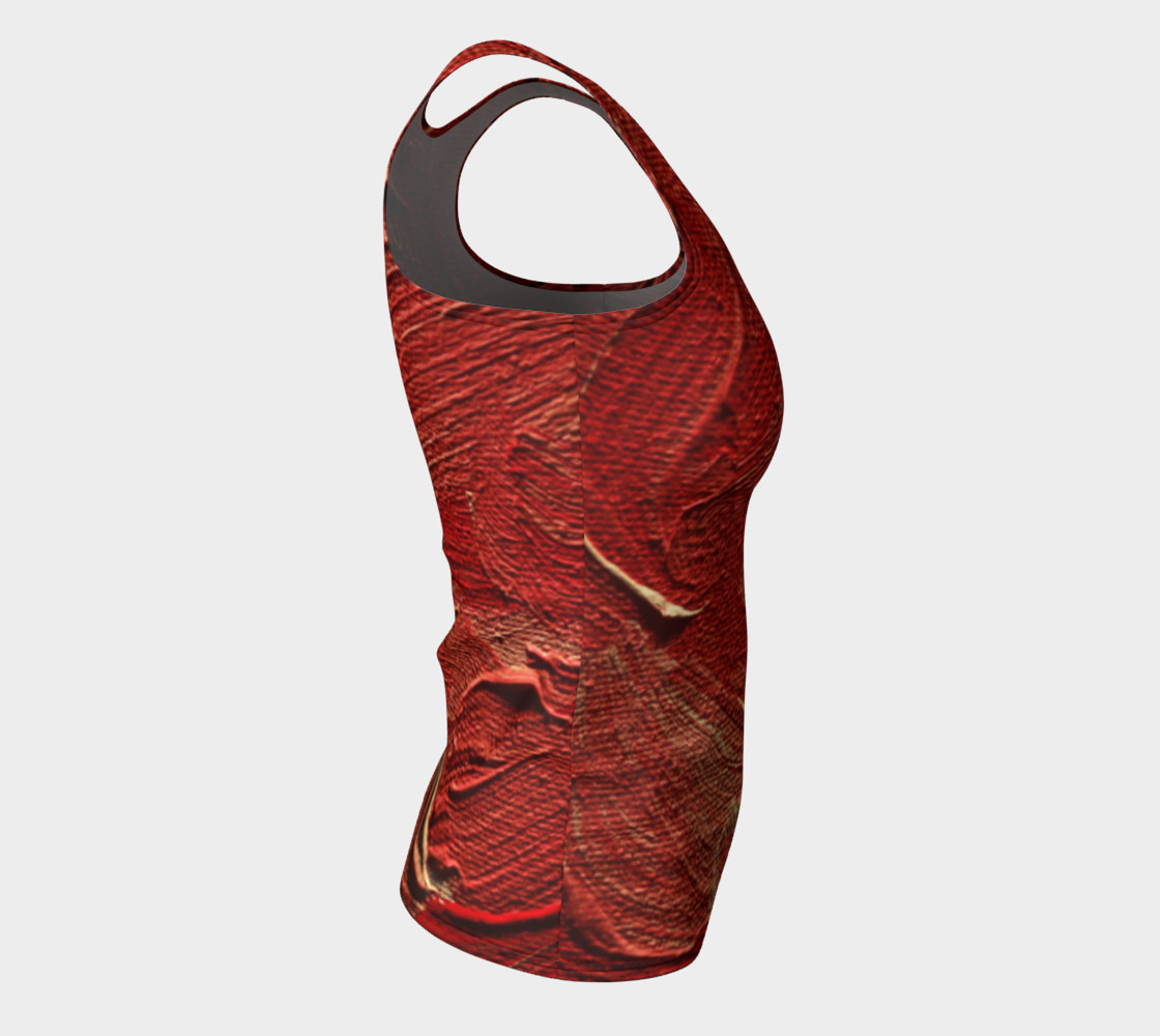 Aperçu de Red Fitted Tank Top #8