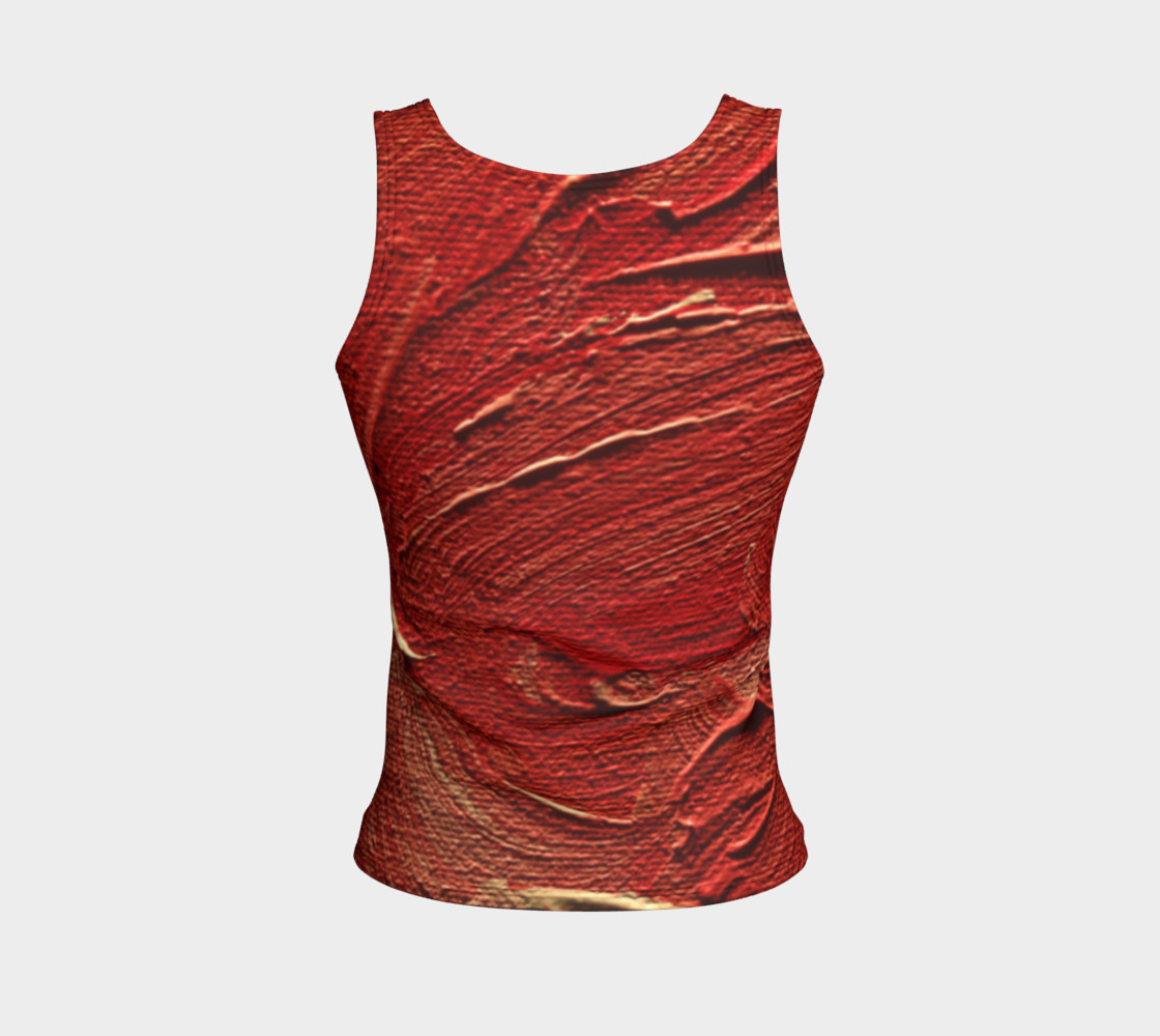 Aperçu de Red Fitted Tank Top #2