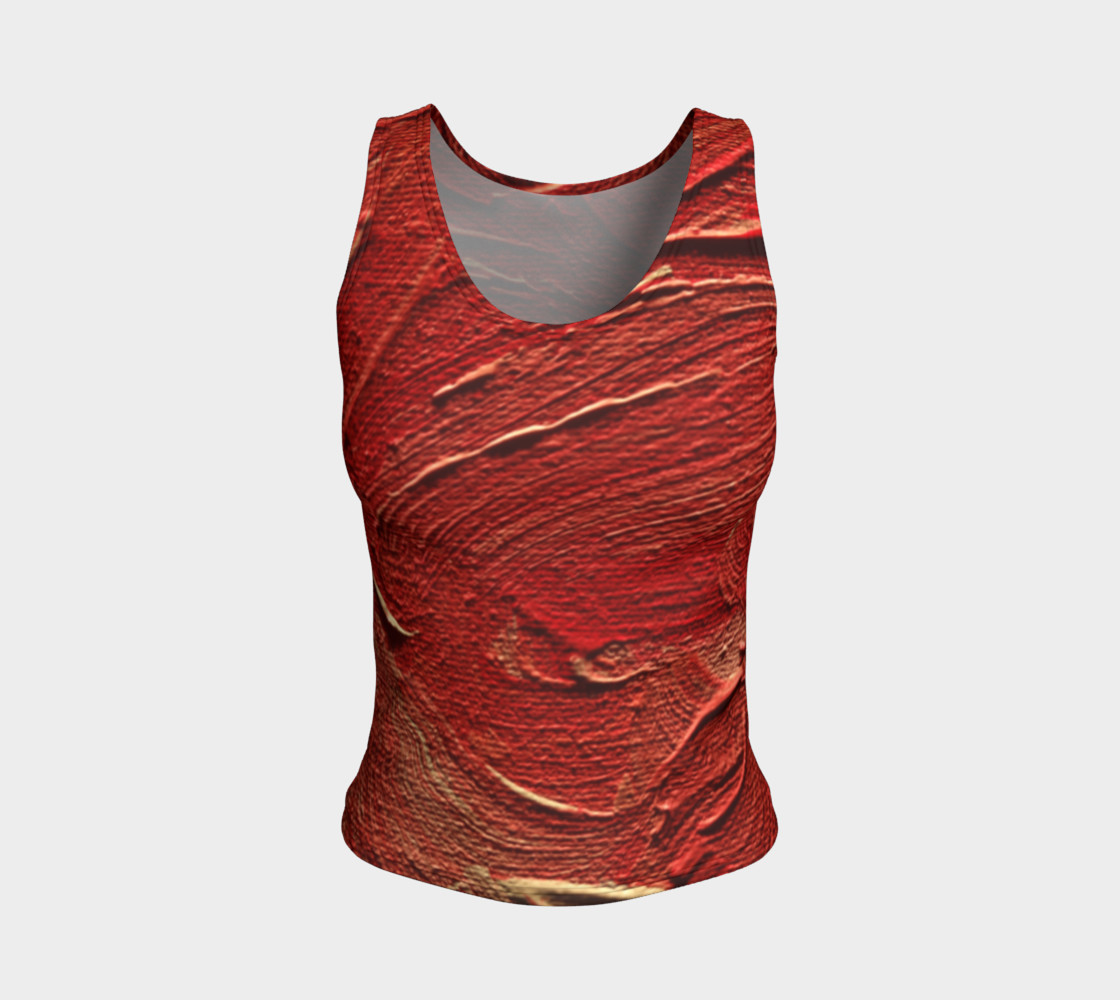 Aperçu de Red Fitted Tank Top #1