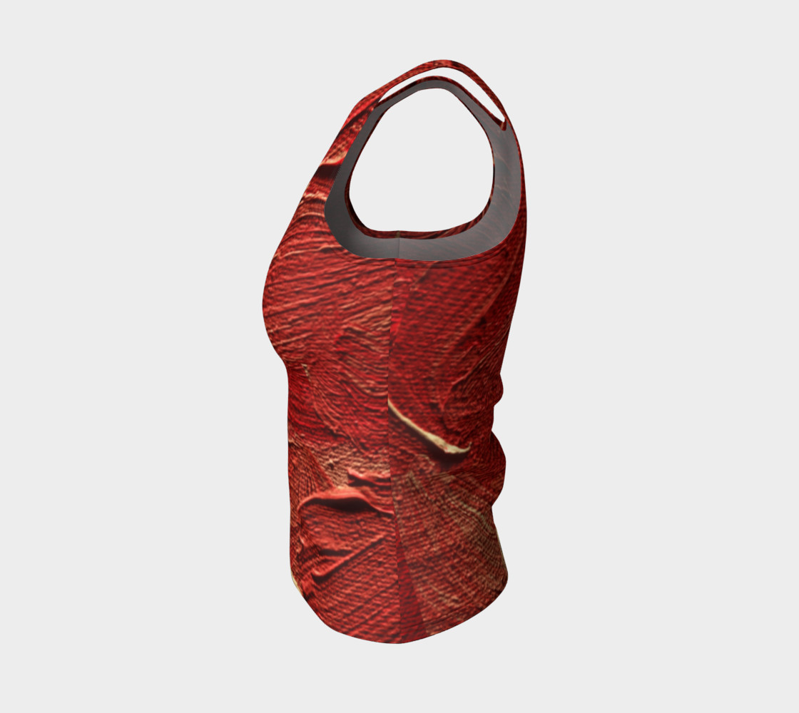 Aperçu de Red Fitted Tank Top #3
