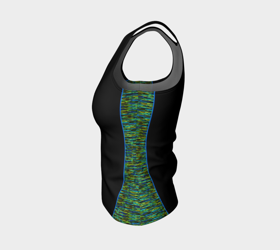 Space Dyed Black Blue Green Yellow preview #3