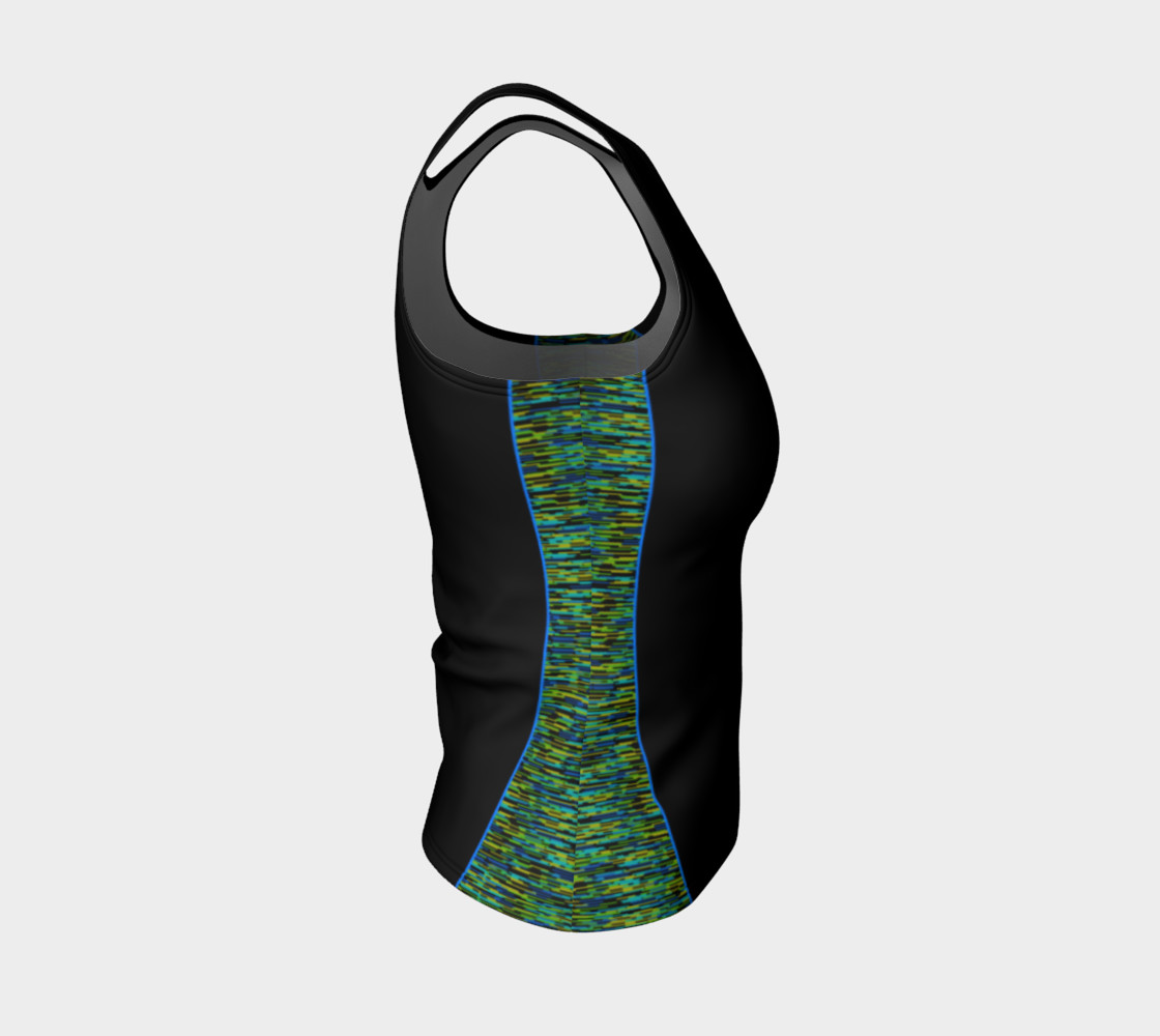 Space Dyed Black Blue Green Yellow preview #4