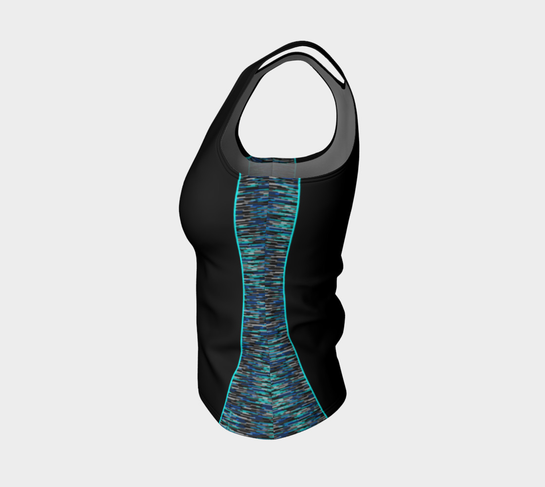 Space Dyed Black Turquoise Gray Blue preview #3