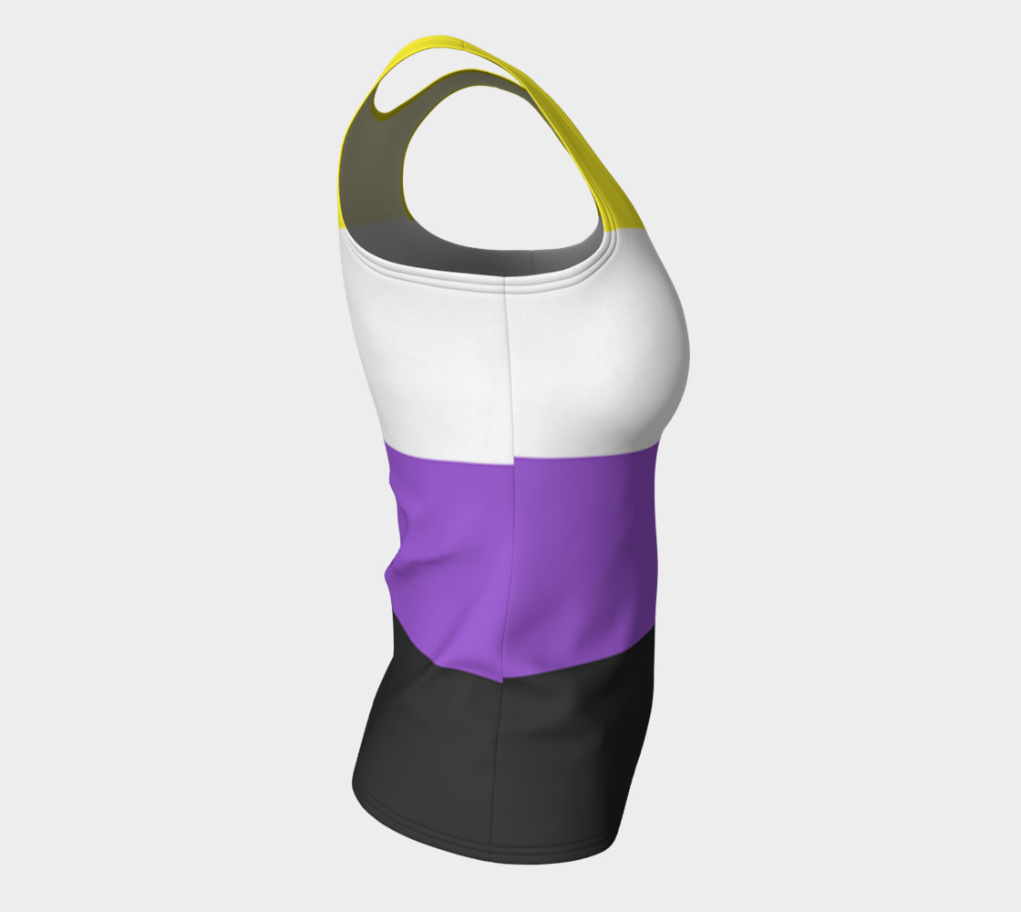 Nonbinary LGBT Fitted Tank Top Miniature #9