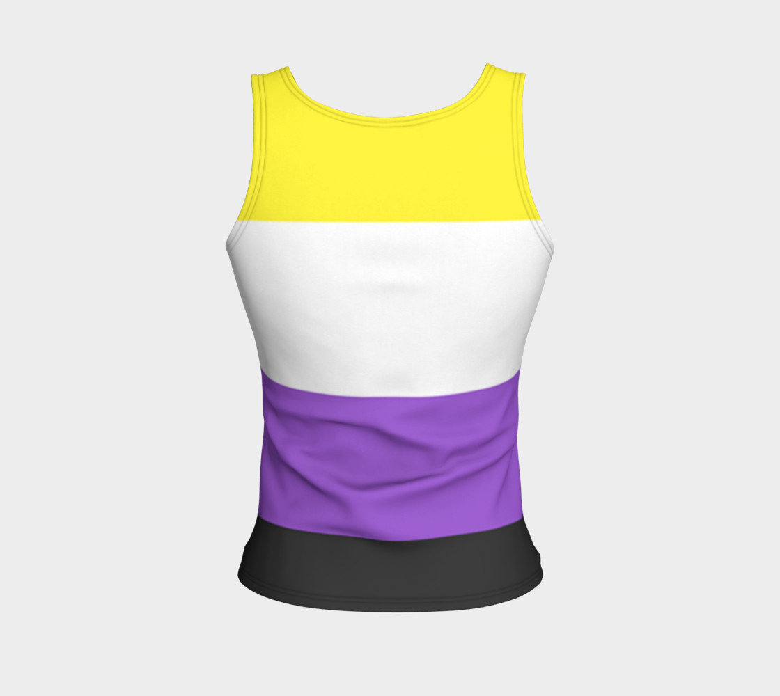 Nonbinary LGBT Fitted Tank Top Miniature #3