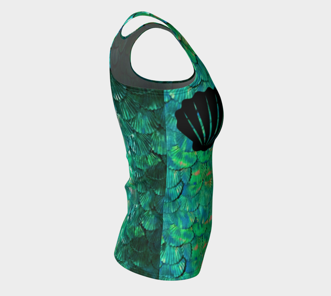 Mermaid Shell Green Scale Tank preview #8