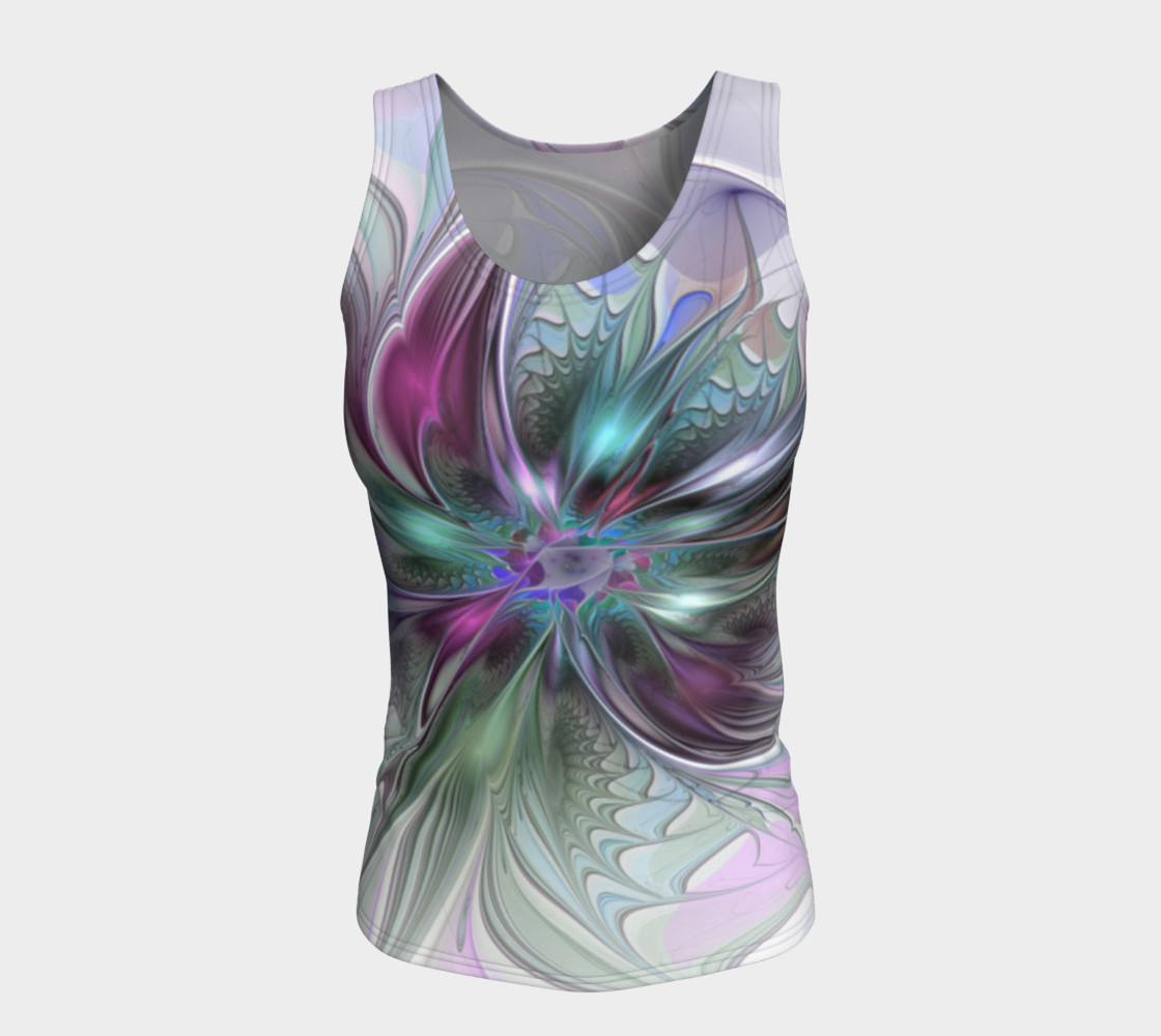 Colorful Fantasy Abstract Modern Fractal Flower preview #5