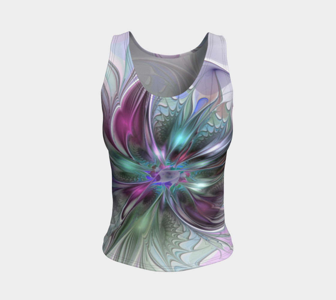 Colorful Fantasy Abstract Modern Fractal Flower preview #1