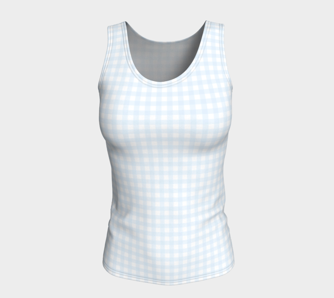 Gingham Fitted Tank Top preview #5