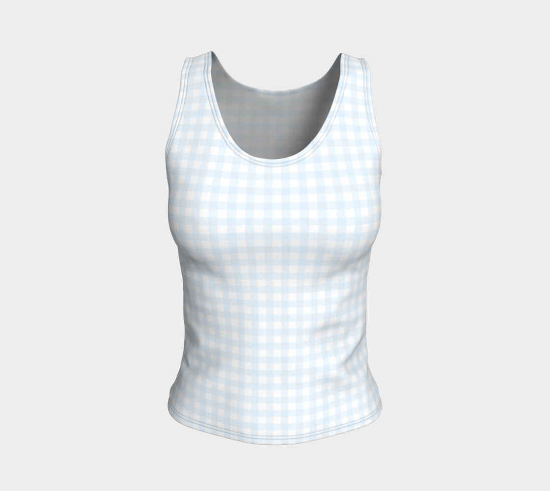Gingham Fitted Tank Top preview #1