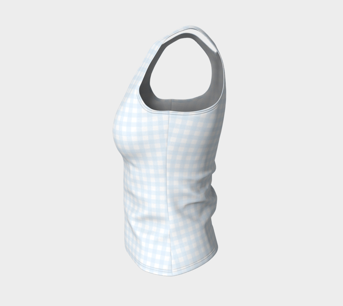 Gingham Fitted Tank Top preview #3