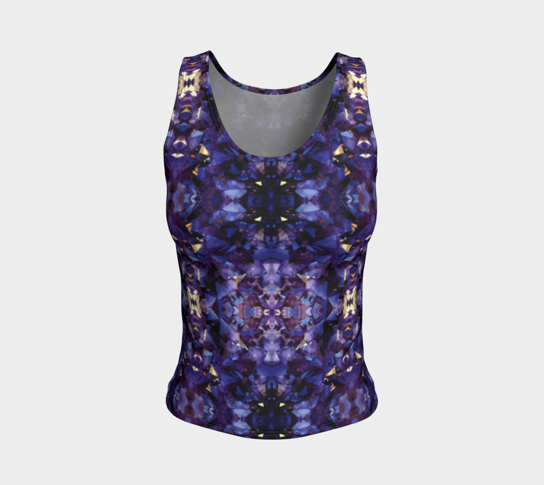 Amethyst Cluster Fitter Tank Top 3D preview