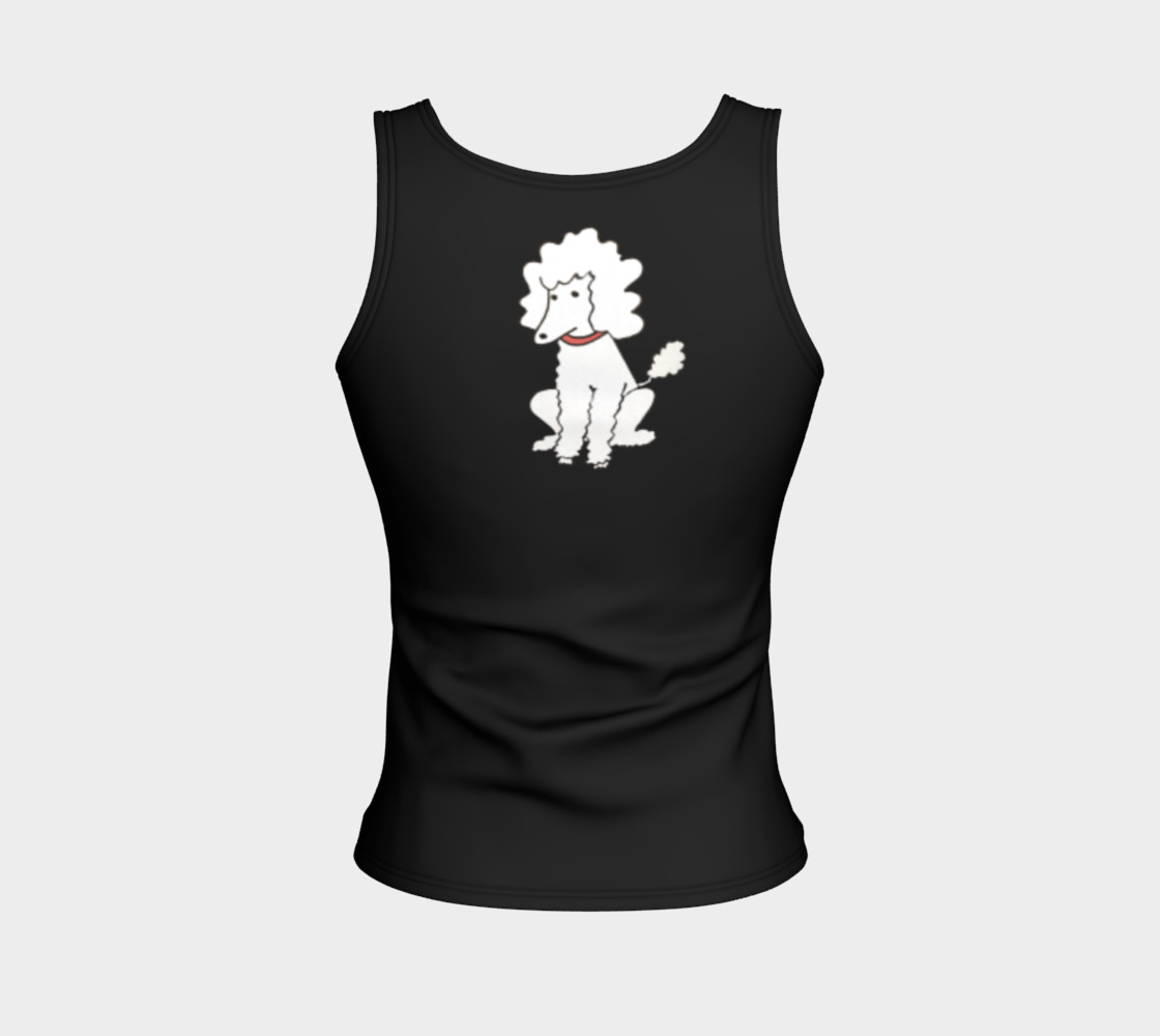 black tanks with whimsy white poodles by broussalian preview #2