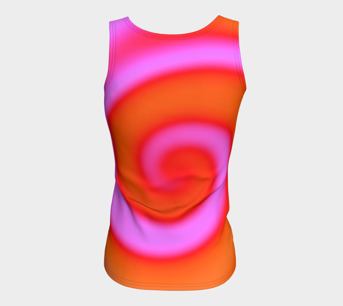 Bright Colorful Orange Pink Swirl Abstract preview #6