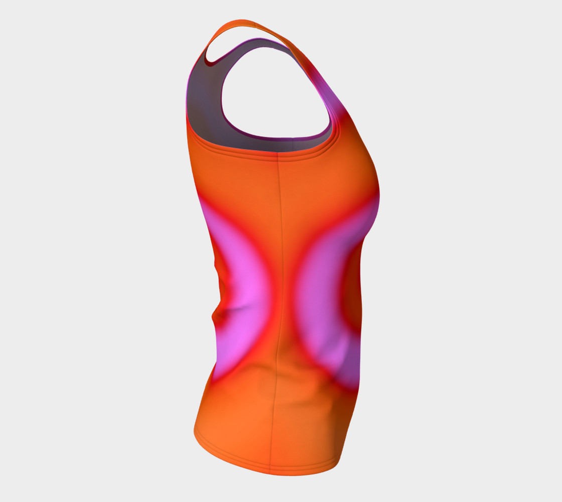 Bright Colorful Orange Pink Swirl Abstract preview #8