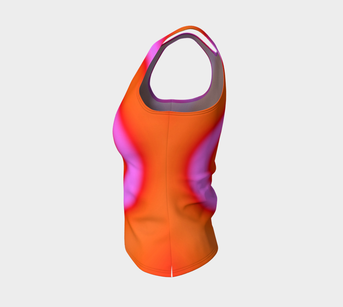 Bright Colorful Orange Pink Swirl Abstract preview #3