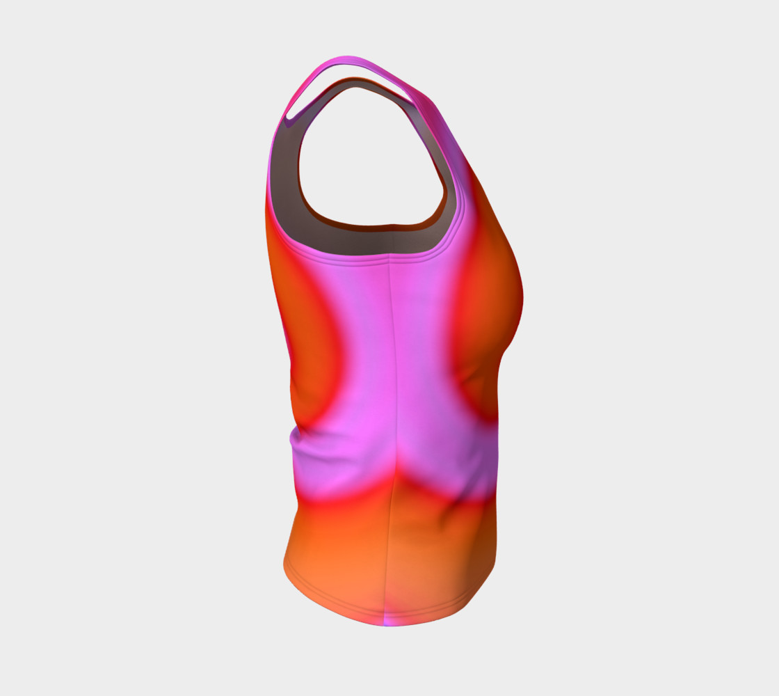 Bright Colorful Orange Pink Swirl Abstract preview #4