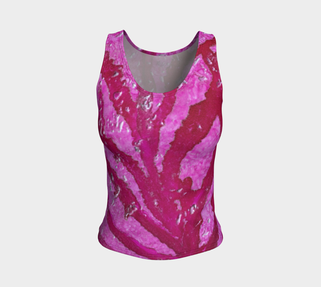 Pink Coral With Metallic Highlights Alcohol Ink Art preview #1