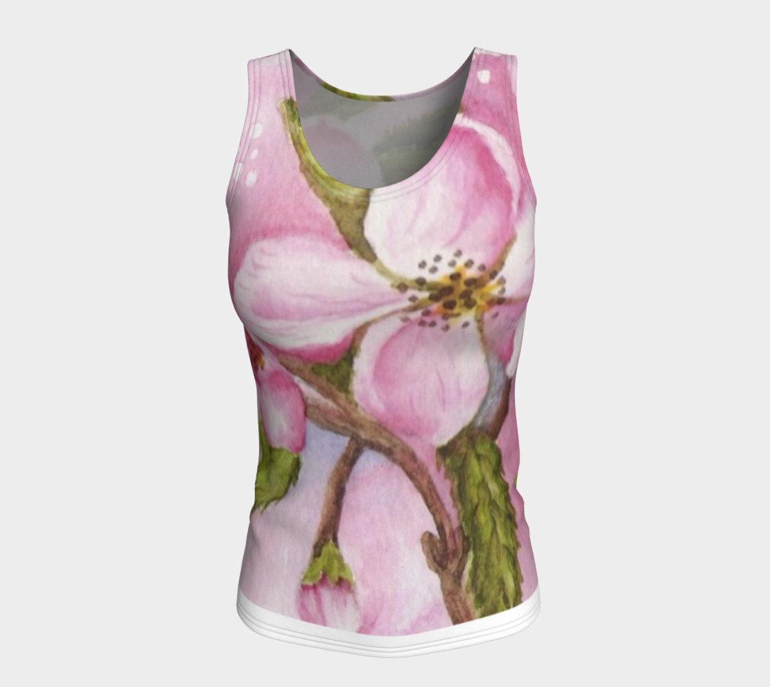 Watercolor Pink Apple Blossom Flowers preview #5