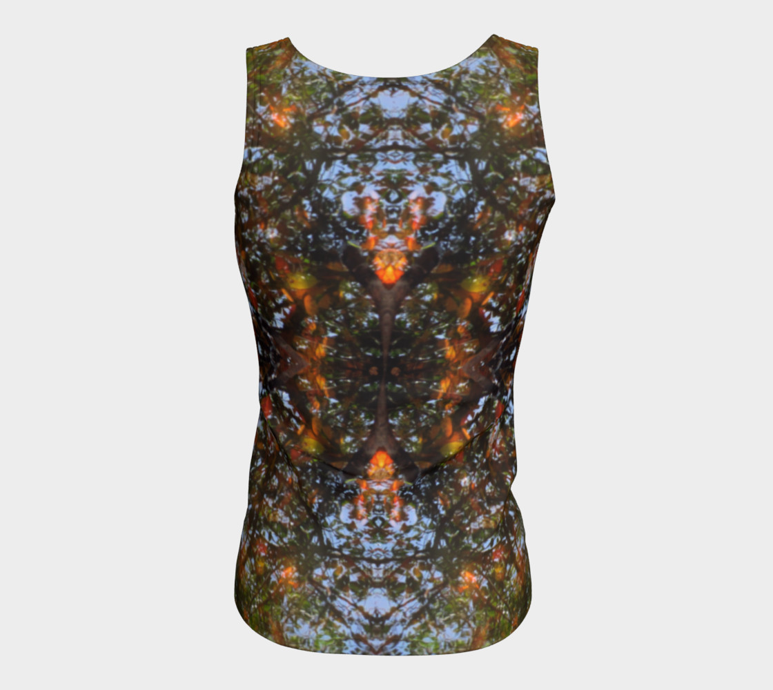 Ripple and Leaf Fitted Tank preview #6