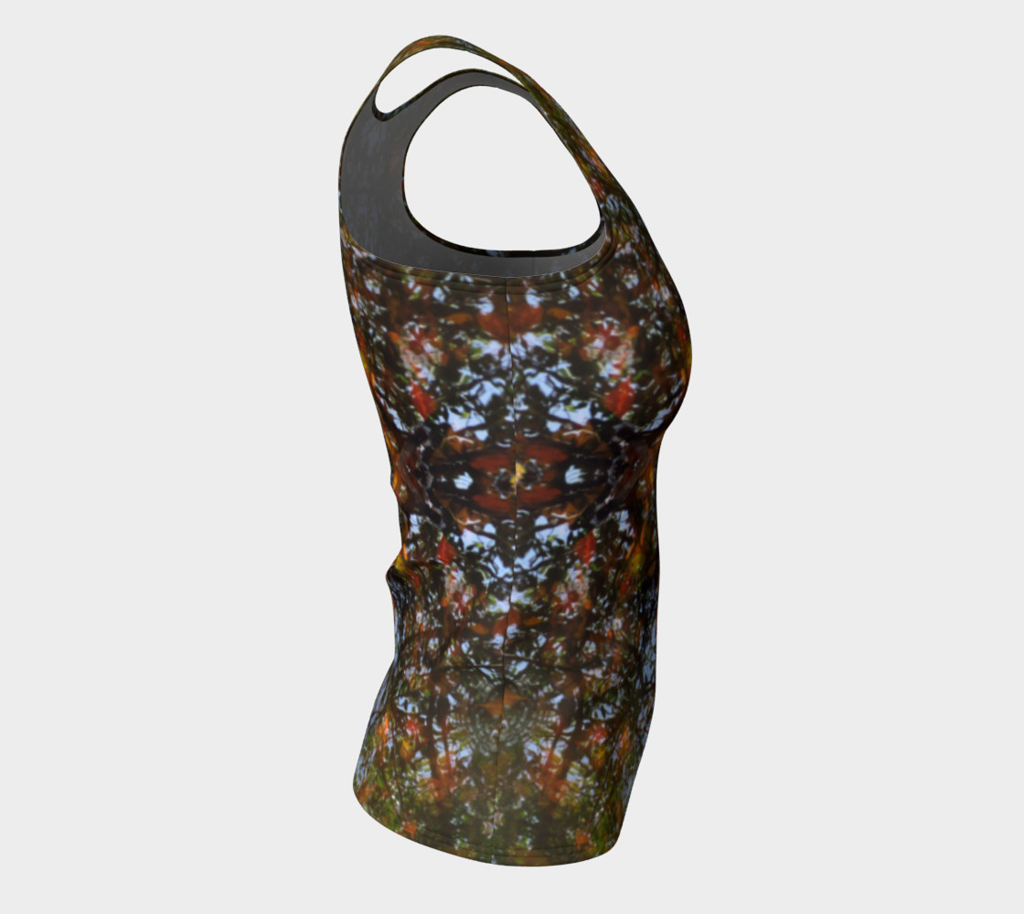 Ripple and Leaf Fitted Tank preview #8
