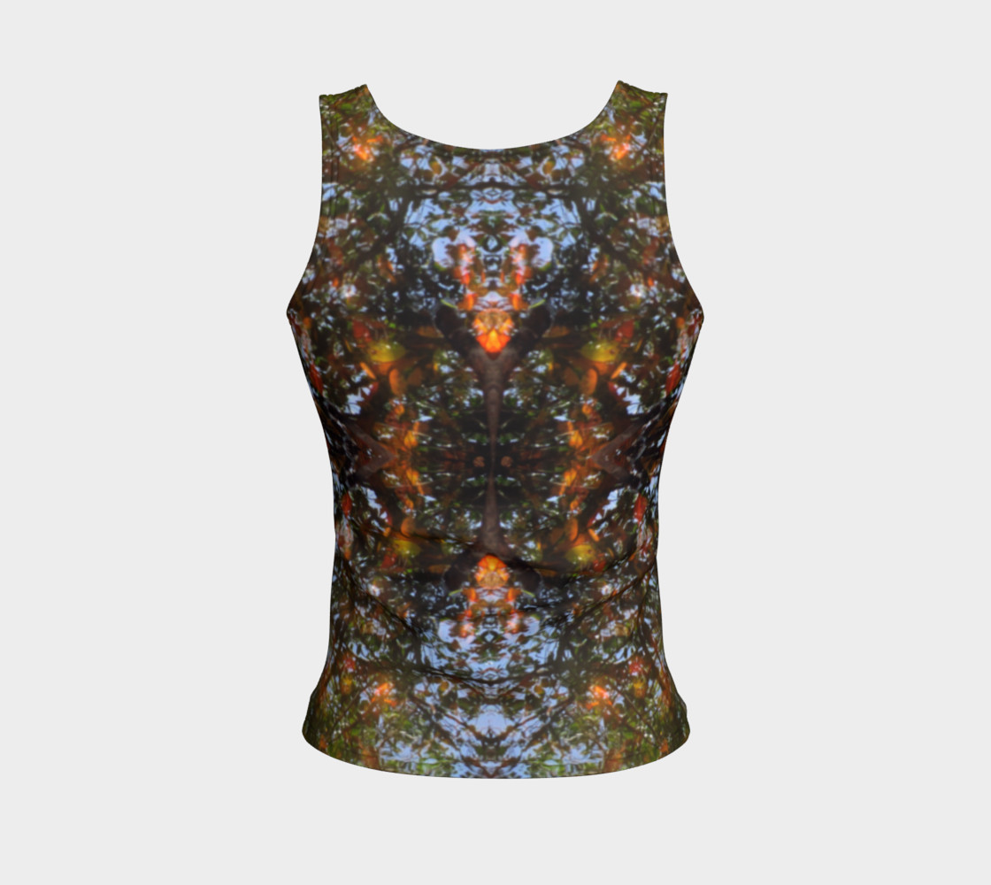 Ripple and Leaf Fitted Tank preview #2