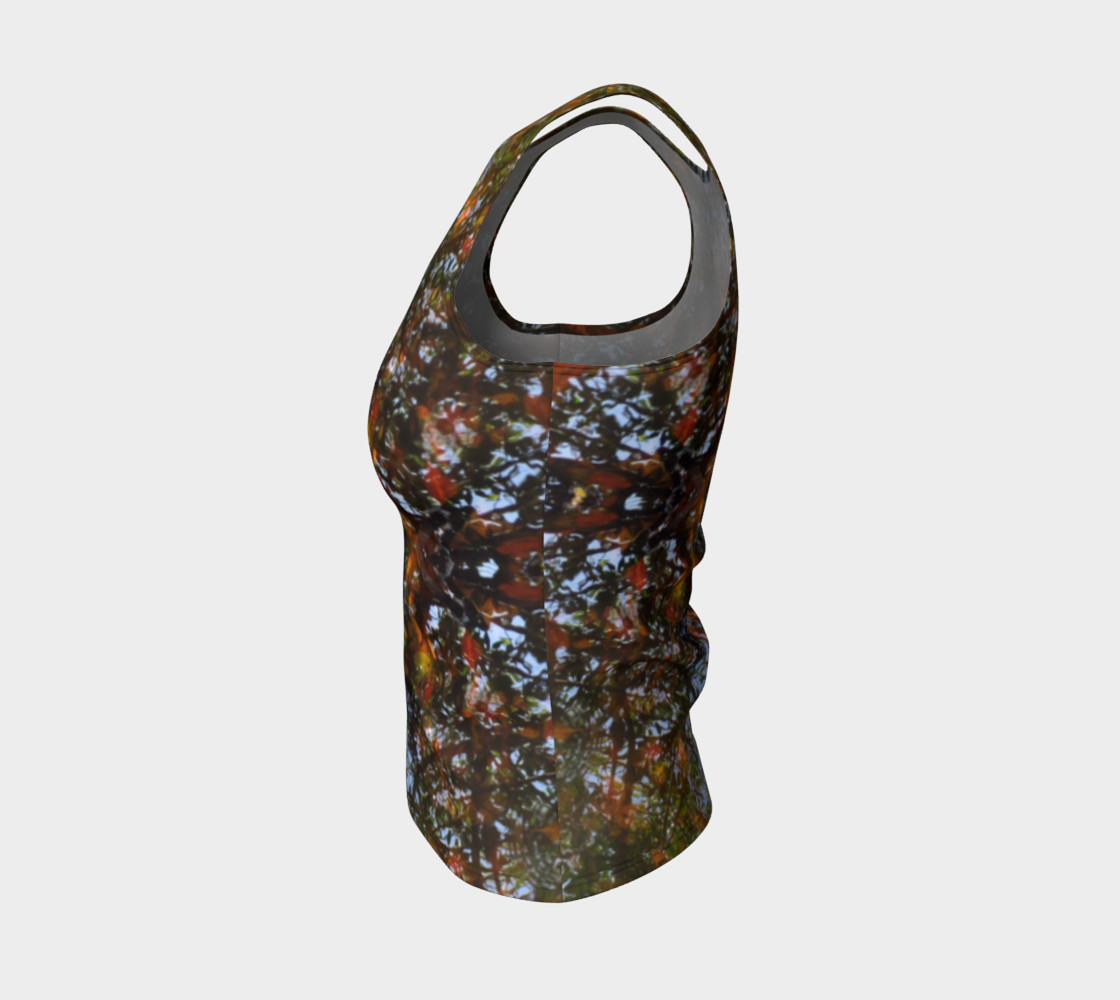 Ripple and Leaf Fitted Tank preview #3