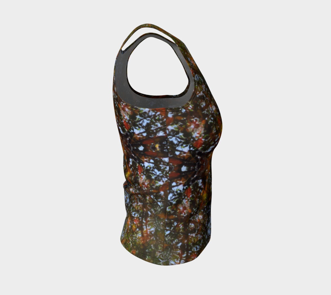 Ripple and Leaf Fitted Tank preview #4