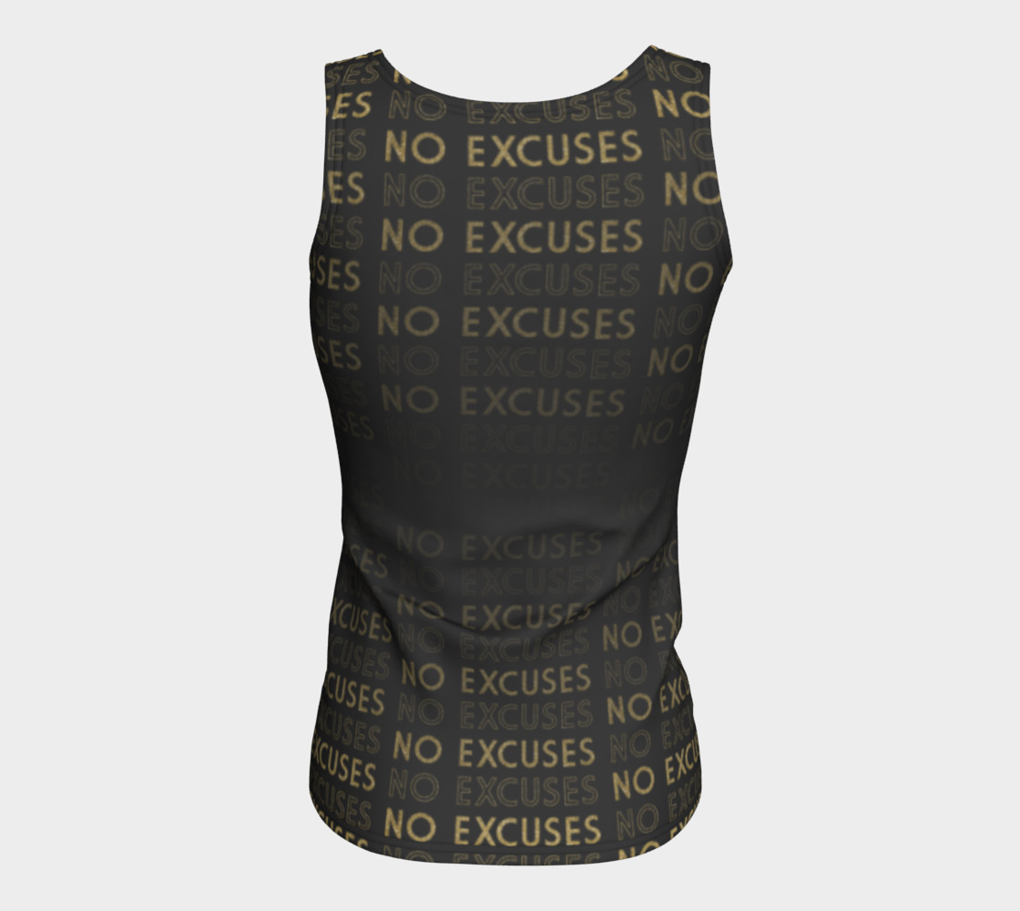 Do More No Excuses Fitted Tank Top thumbnail #7