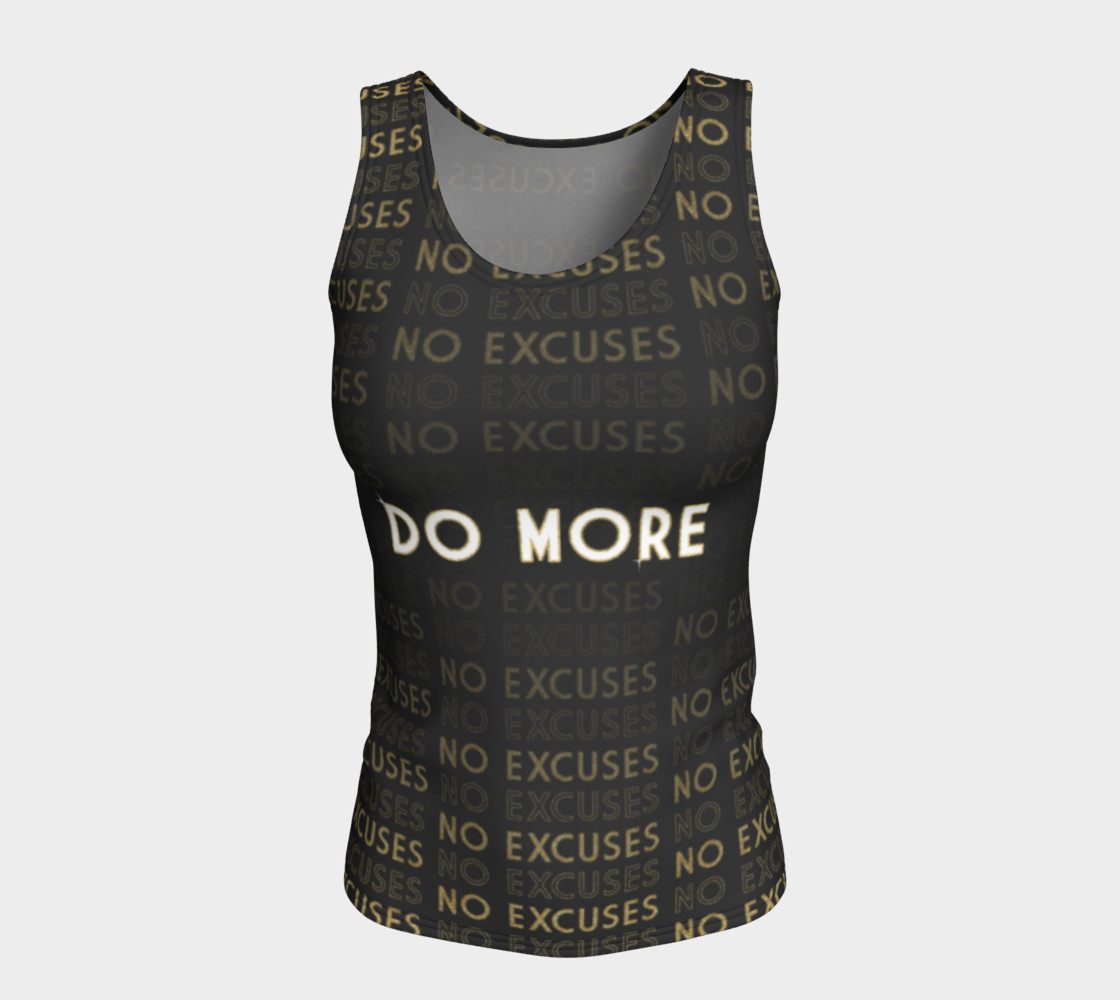 Do More No Excuses Fitted Tank Top preview #5