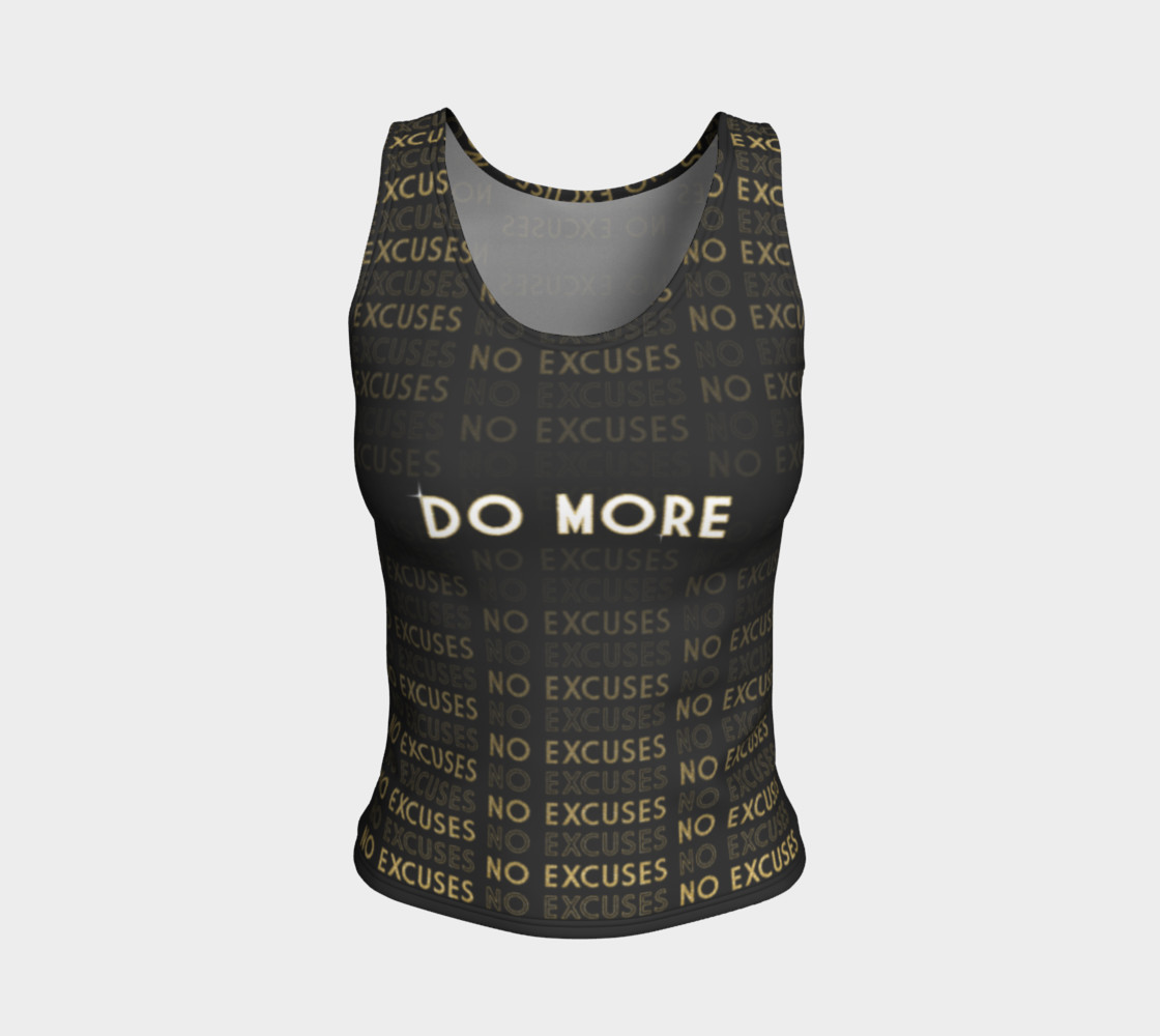 Do More No Excuses Fitted Tank Top preview #1