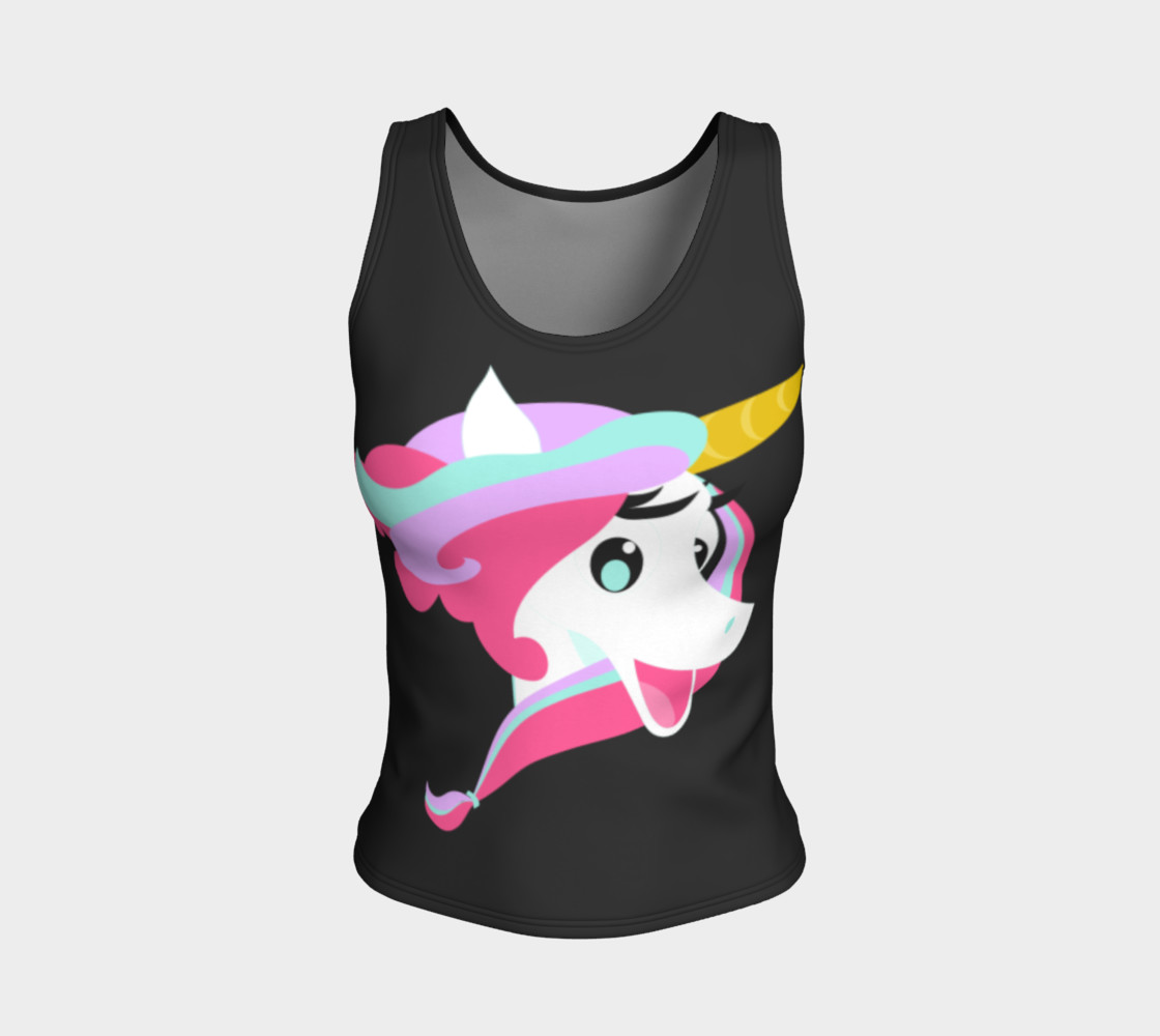 Mystique Licorne Fitted Tank Top preview #1