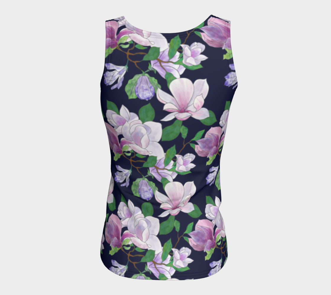 Magnolia Floral Frenzy Fitted Tank Top preview #6