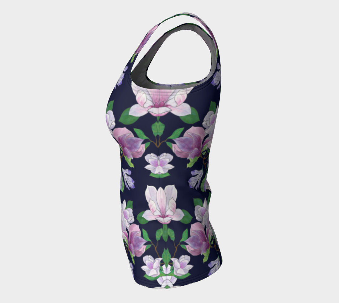Magnolia Floral Frenzy Fitted Tank Top preview #7