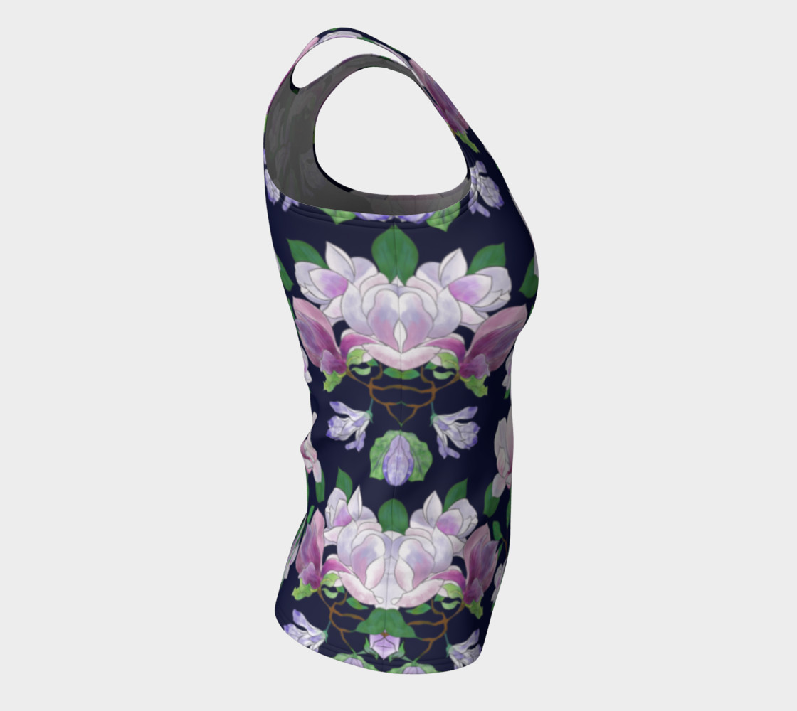 Magnolia Floral Frenzy Fitted Tank Top preview #8